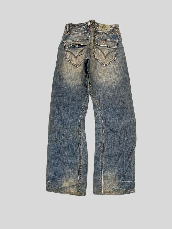 Vintage Levi's Engineer Jeans – Blue Denim – Men’s 28 (US 28 / EU 44) – Classic Workwear — image 9 of 11
