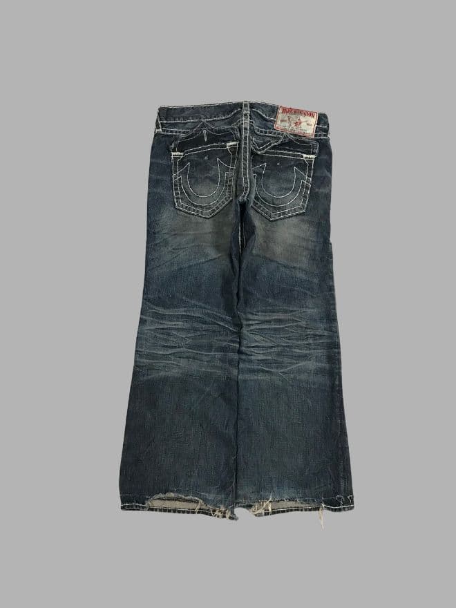 Bundle of 3 Vintage True Religion Denim Jeans – Straight, Baggy & Black (Men’s Sizes 38–40) — image 5 of 20