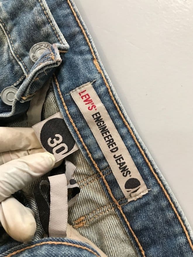 Vintage Levi’s Engineer Jeans With Buckle Strap — Size 30 — image 12 of 15