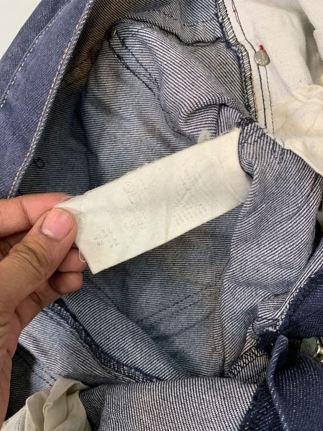 Vintage Levi’s Engineer Jeans – Men’s 34x31.5 – Blue Denim – Distressed – Made in USA Style — image 7 of 12