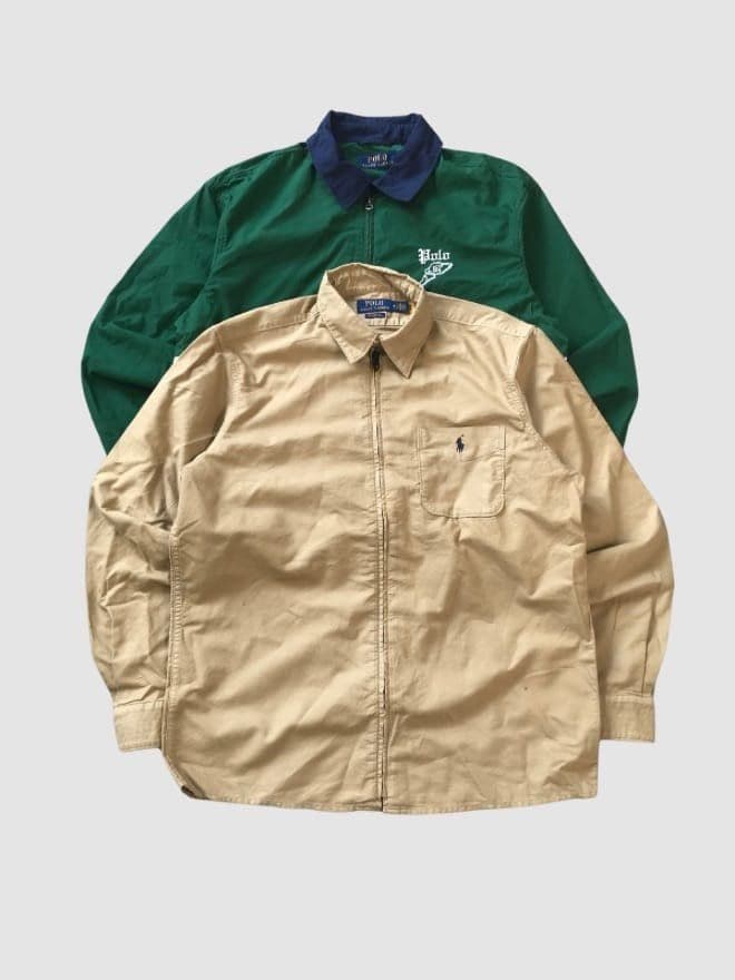 BUNDLE OF 20 FACTORY LEFTOVER VINTAGE POLO HARRINGTON JACKETS thumbnail 4