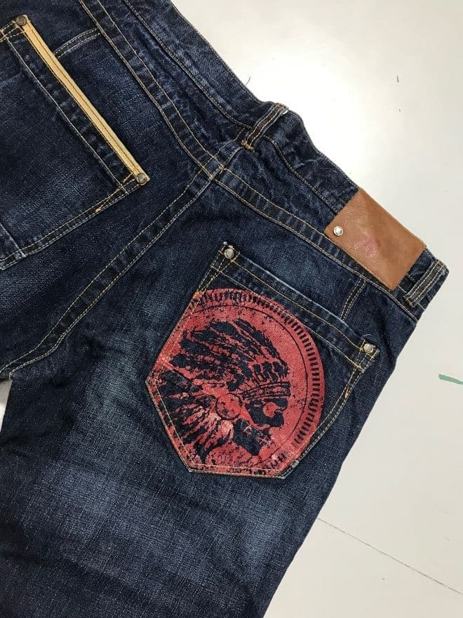 Vintage JNCO Heritage America Embroidered Wide-Leg Denim | Size 42 — image 7 of 12