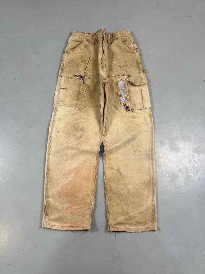 Vintage Carhartt Tan 90s Cargo Pants – Size 32 — image 5 of 13