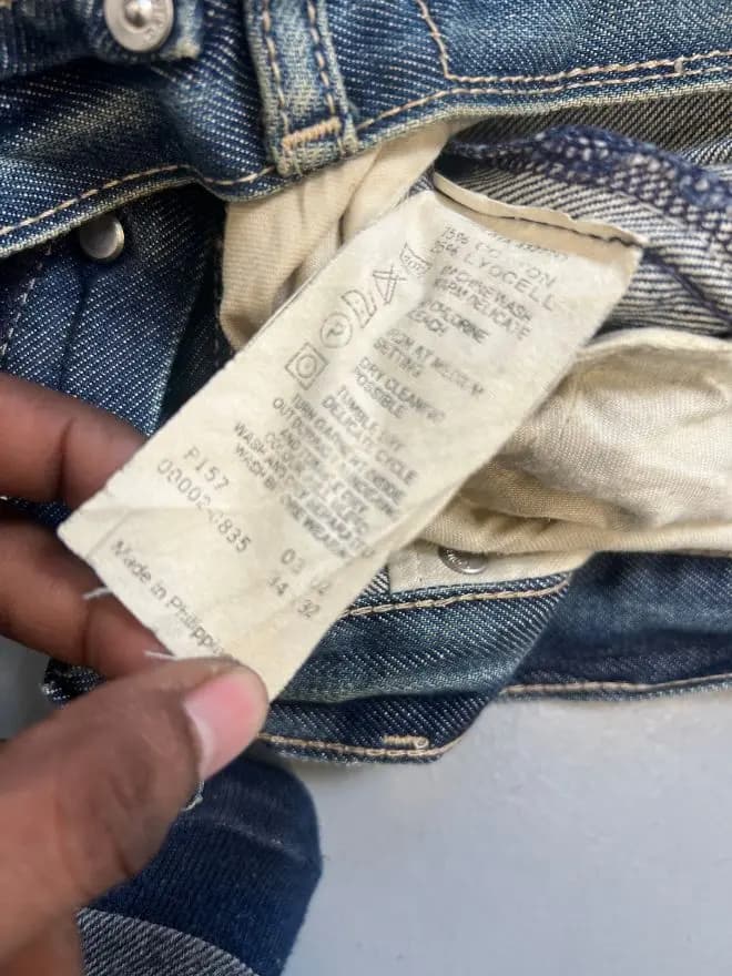 Vintage Levi’s Engineer Denim Jeans with Buckle Belt – Size 34 (US) / 50 (EU) — image 5 of 6