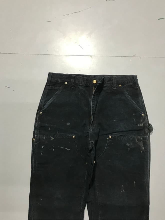 Vintage Carhartt B01 BLK Double Knee Workwear Pants – Men’s Size 34 (Black) — image 6 of 11