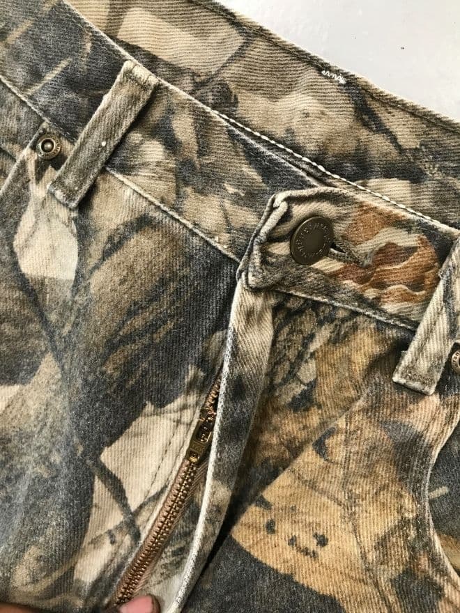 Rare Vintage Wrangler Realtree Double Knee Denim – Size 32 – Camo Workwear Jeans — image 6 of 9