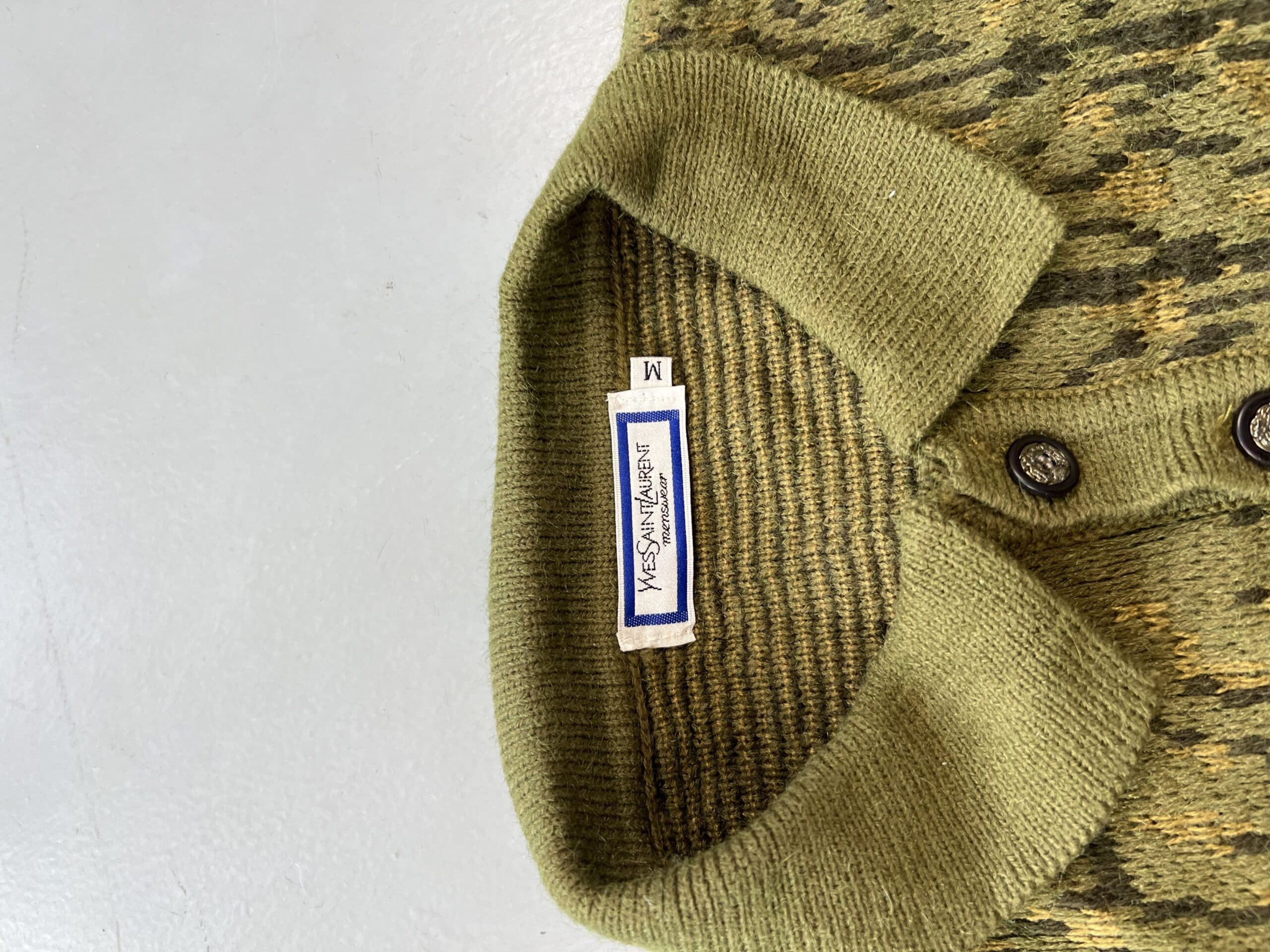 Vintage Yves Saint Laurent Multicolored Knit Sweater – Streetwear (Size S) — image 6 of 9