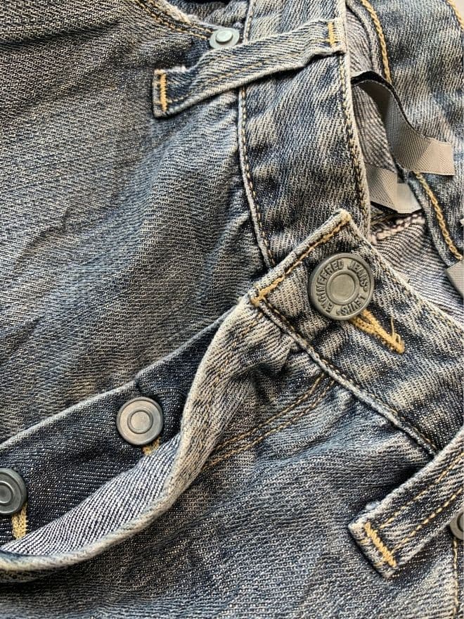 Vintage Levi’s Engineer Jeans – Blue Denim Avant-Garde Style (Size 34) — image 8 of 10