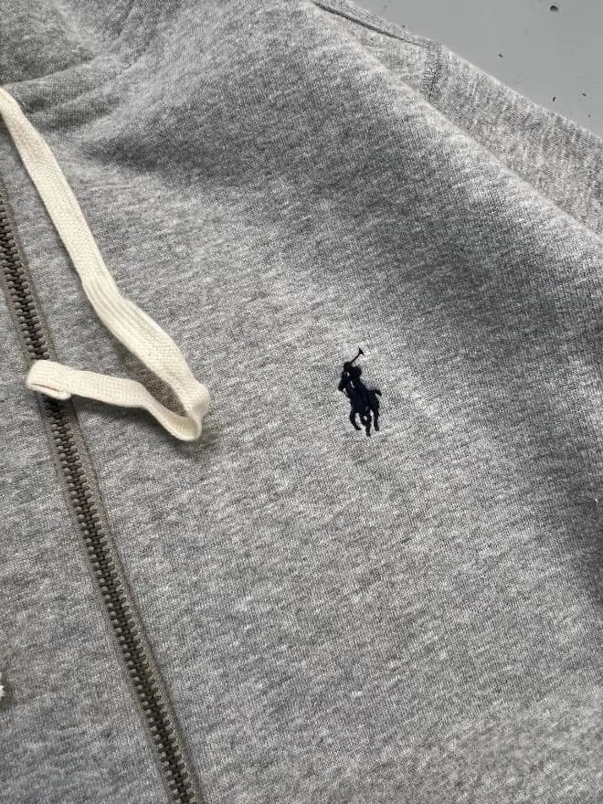 Polo Ralph Lauren Full-Zip Jacket – Deadstock Gray (S / M / L Available) — image 5 of 12