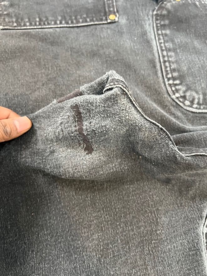 Vintage Carhartt B01 Black Double Knee Workwear Denim (Size 34x30) — image 5 of 12