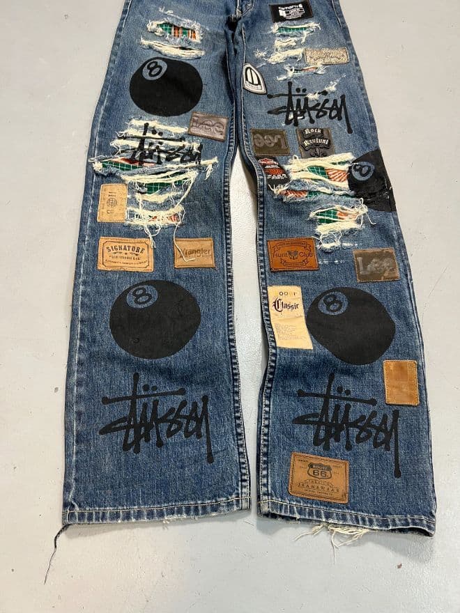 Vintage Levi’s Selvedge Button-Up Denim Jeans – Men’s Size US 28 (EU 44) | Blue — image 8 of 17