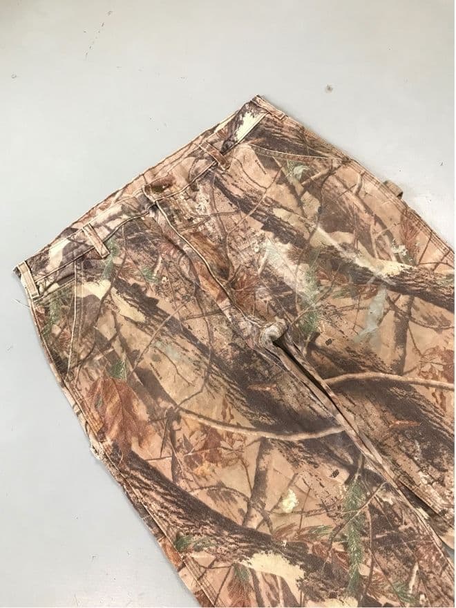 Rare Vintage Carhartt Realtree B235 Carpenter Denim — Size 39 — image 11 of 11