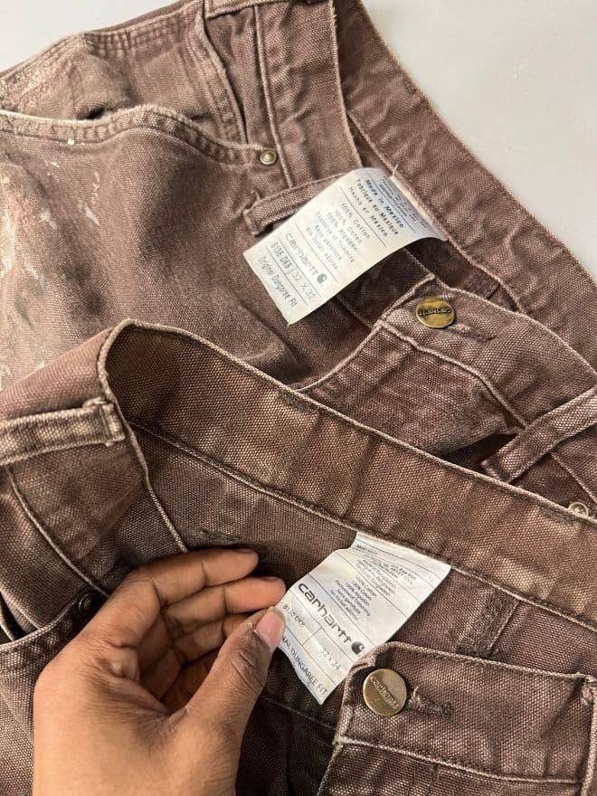 Crazy Bundle of 4 Vintage Carhartt Double Knee Denim Pants — image 6 of 17