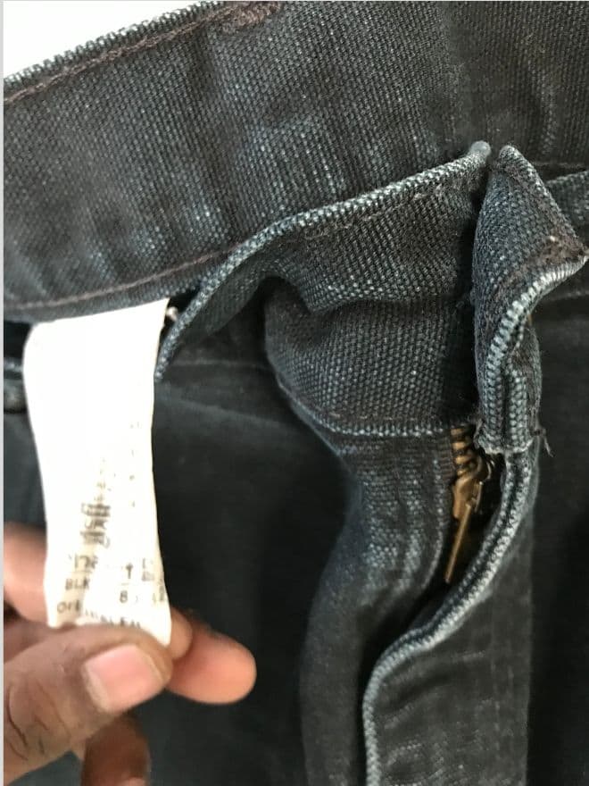Vintage Carhartt B01 BLK Double Knee Denim – Black – Size 38 — image 8 of 9