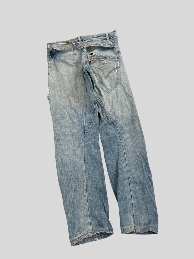 Vintage Levi’s Engineer Jeans Buckle Back Denim — Size 30 — image 10 of 12