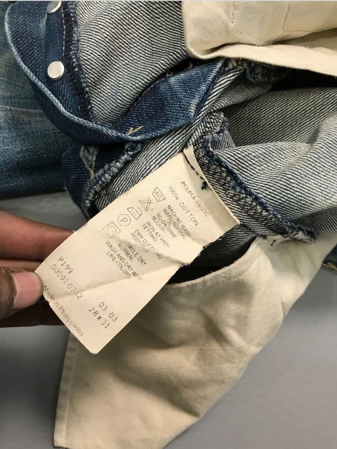 Vintage Levi’s Engineer Jeans Denim – Size 28 — image 8 of 8