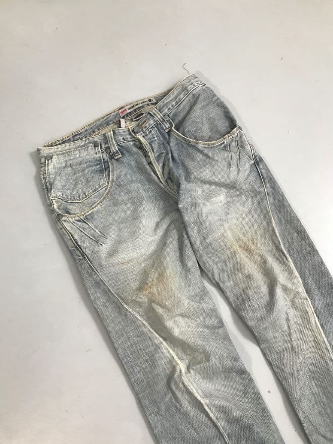 Vintage Levi’s Engineer Jeans Denim — Blue — Size 32 — image 5 of 10