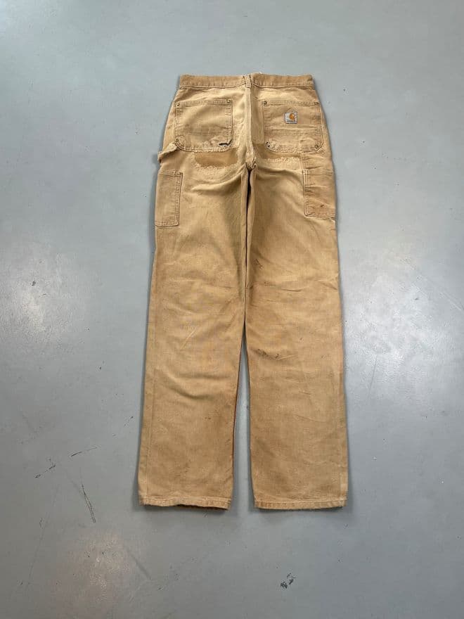 Vintage Carhartt B01 BRN Double Knee Workwear Pants – Size 30 thumbnail 4