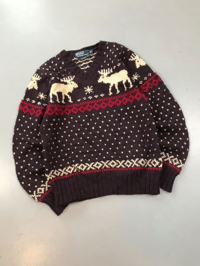 Vintage Polo Ralph Lauren Knit Sweater — Size Fits XXS — image 7 of 7