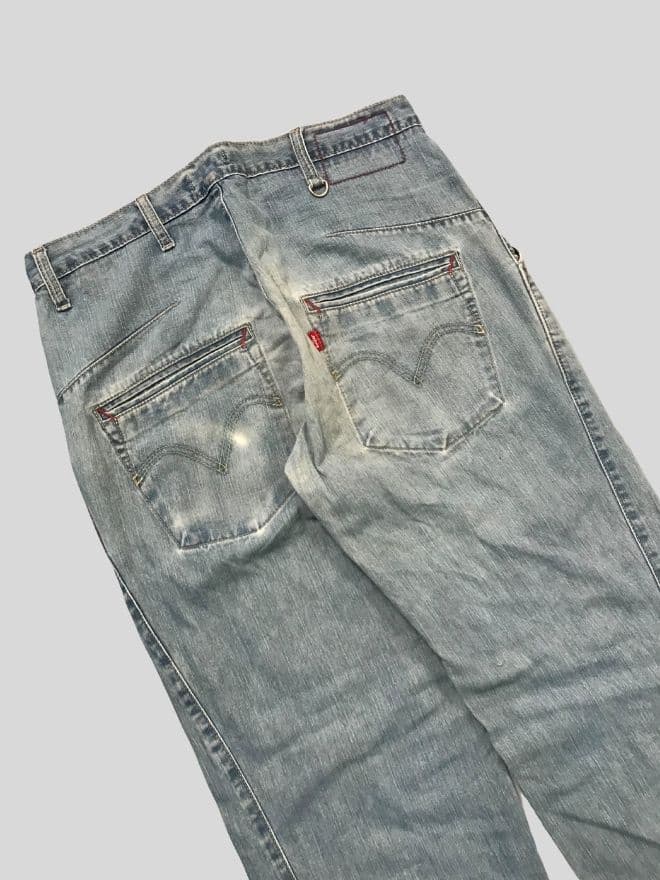 Vintage Levi’s Engineer Jeans Denim Bootcut – Size 34 — image 7 of 9