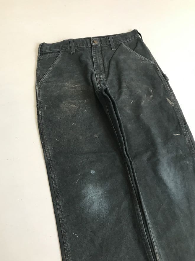 Vintage Carhartt Blanket Lined Denim Pants – Black (Men’s 31) — image 7 of 9