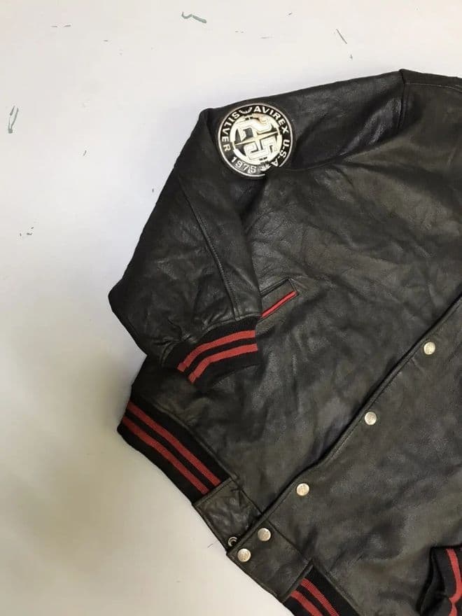 Vintage Avirex 25 Silver 1978 Leather Jacket – Men’s Size L — image 9 of 12