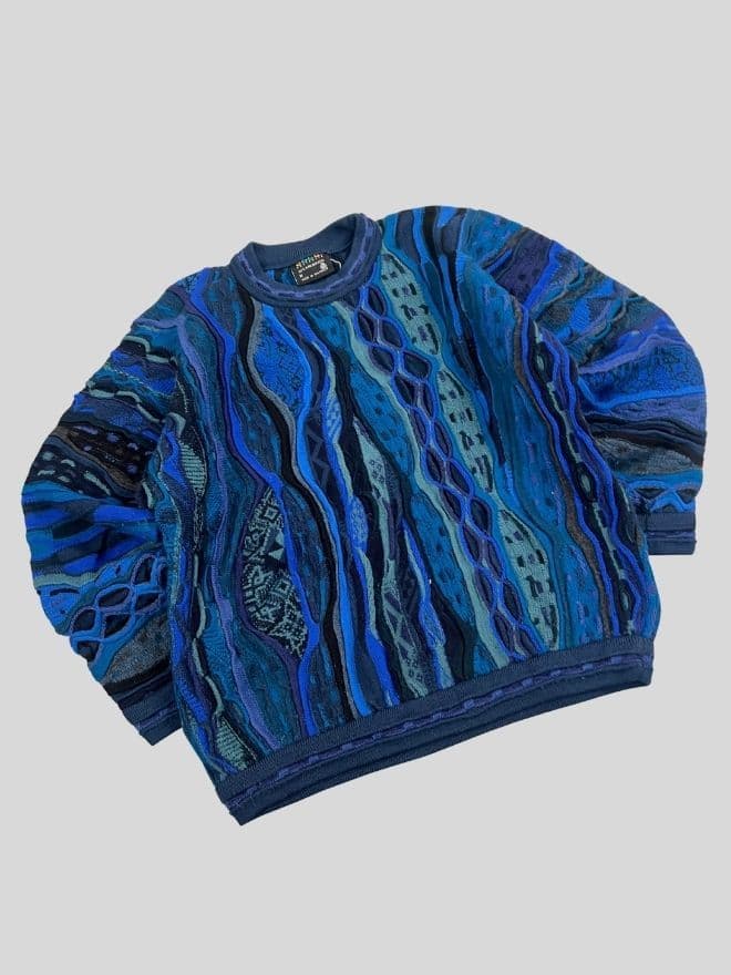 Vintage COOGI 3D Multicolor Knit Sweater — Size M — image 5 of 8