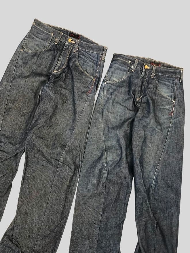 Bundle of 4 Vintage Levi’s Engineer Buckle Belt Denim Pants — image 11 of 19