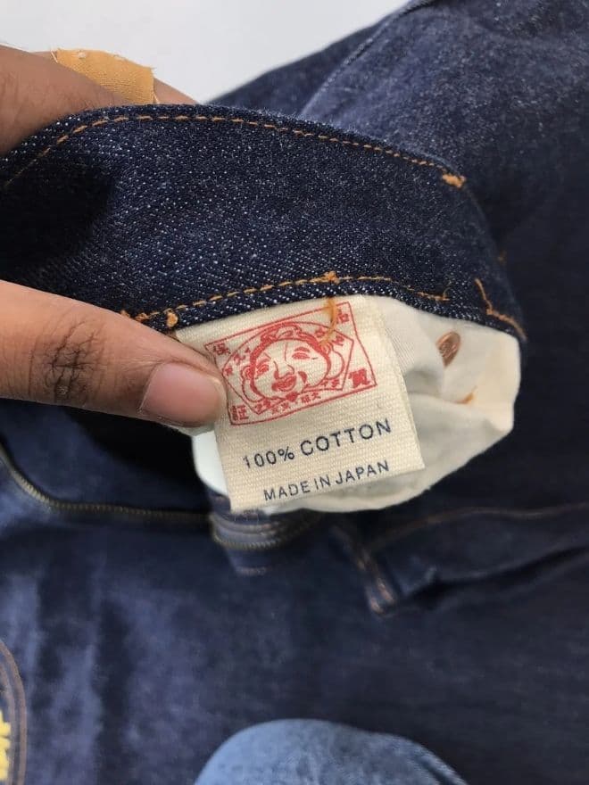 Vintage Japanese Brand Selvedge Fish Embroidered Denim – Size 40 — image 14 of 14