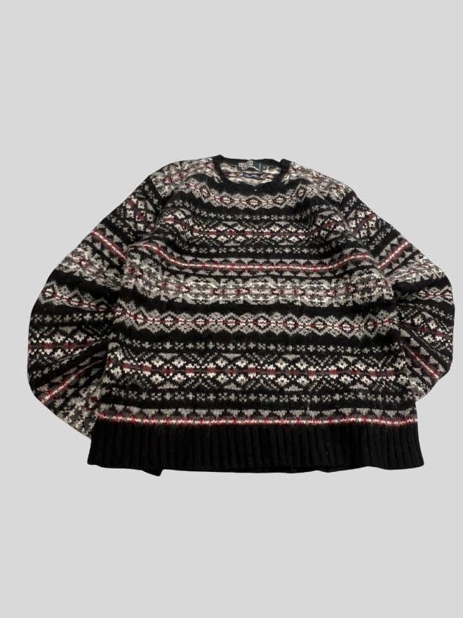 Vintage Polo Ralph Lauren Knit Sweater – Multicolor | Women’s L (US 10) — image 1 of 10