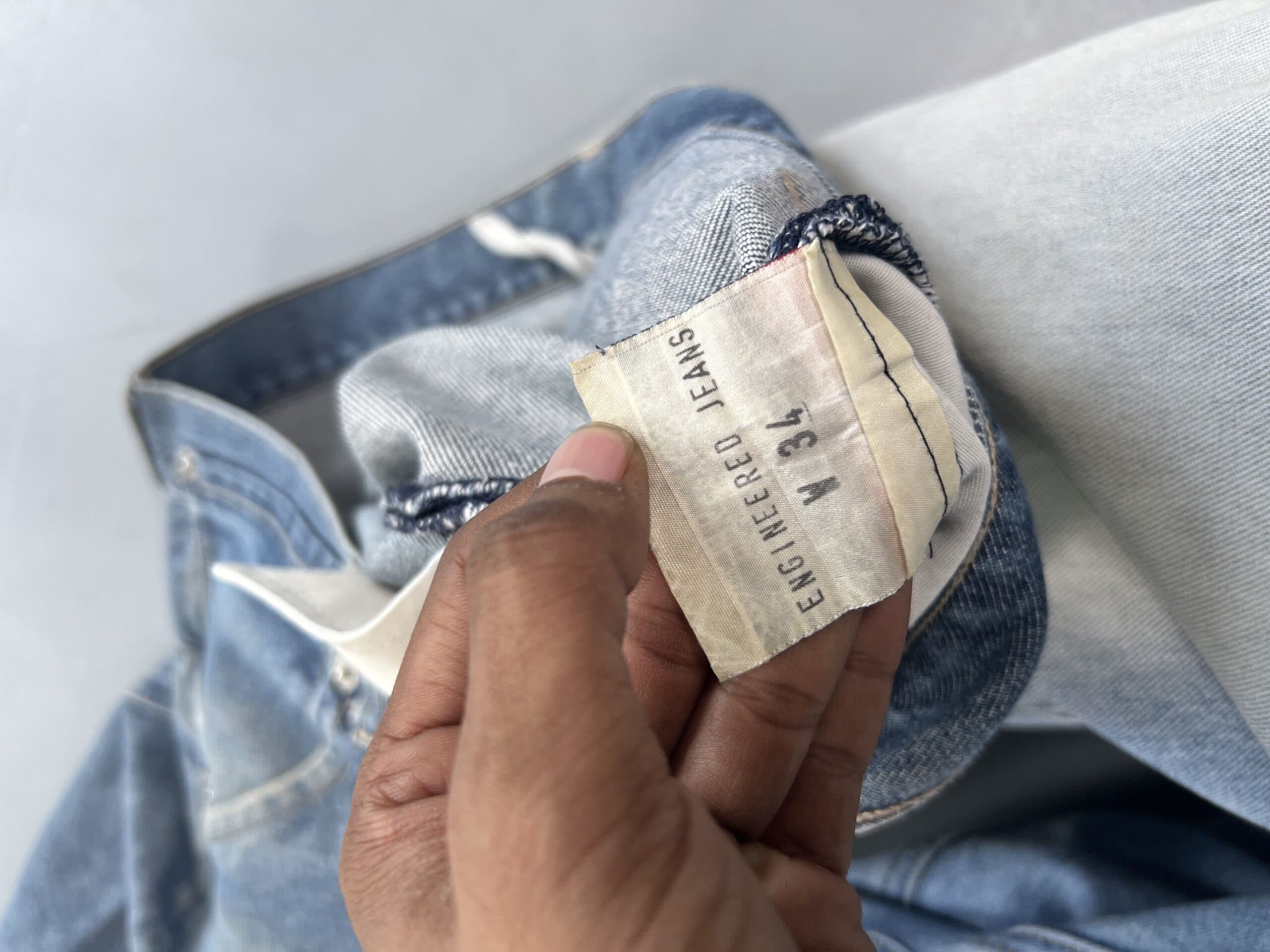 Vintage Levi’s Engineer Jeans Denim – Blue Workwear Fit (Size 34) — image 6 of 12