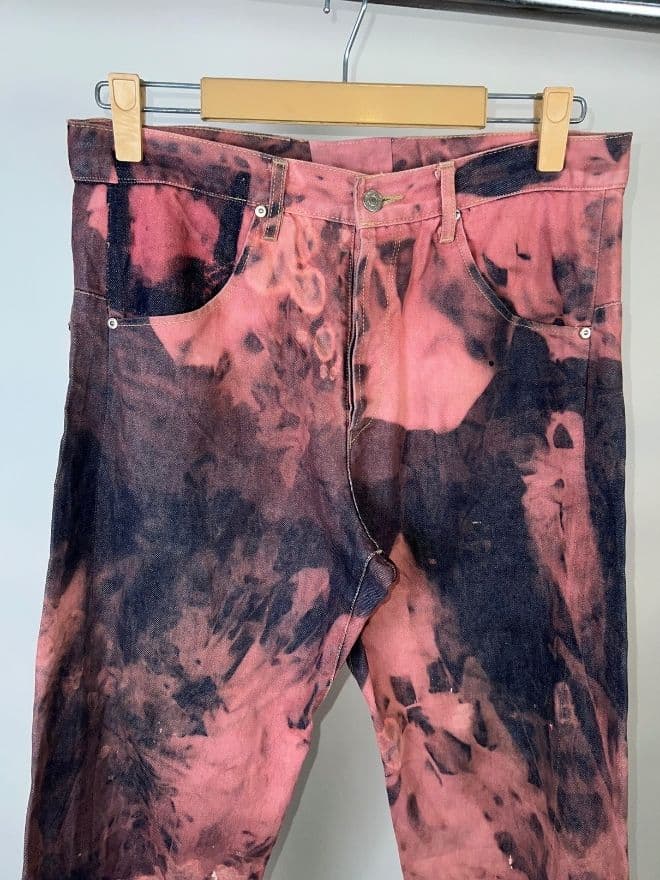 Vintage Levi’s Engineer Jeans – Acid Wash Denim | Size 34 — image 5 of 8