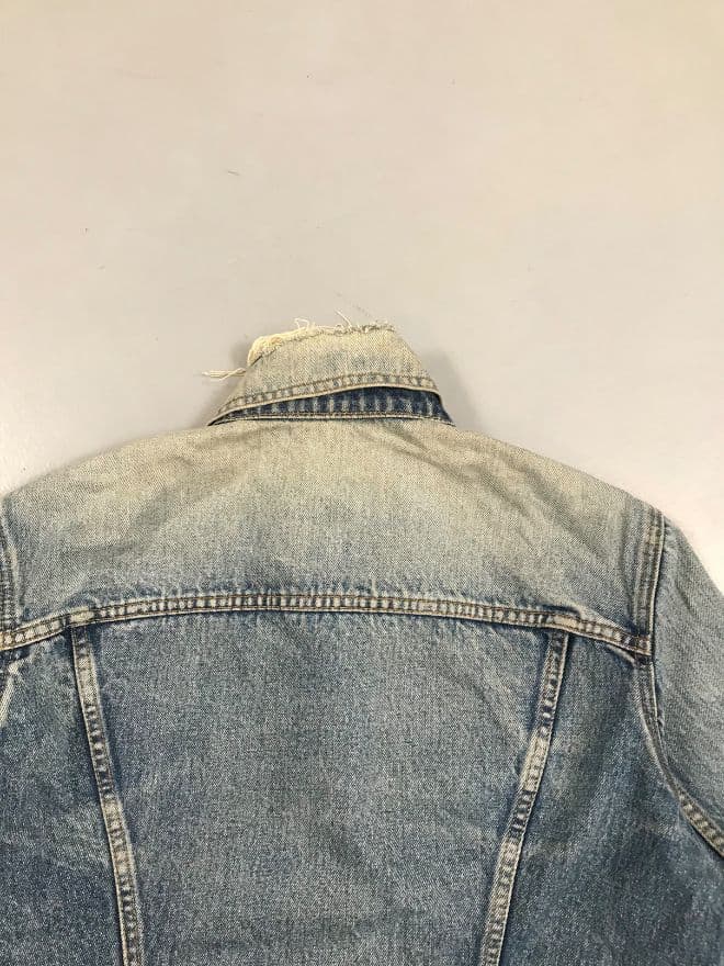Sunfaded Vintage Levi’s Orange Tab Denim Jacket – Blue – Size XS — image 6 of 13