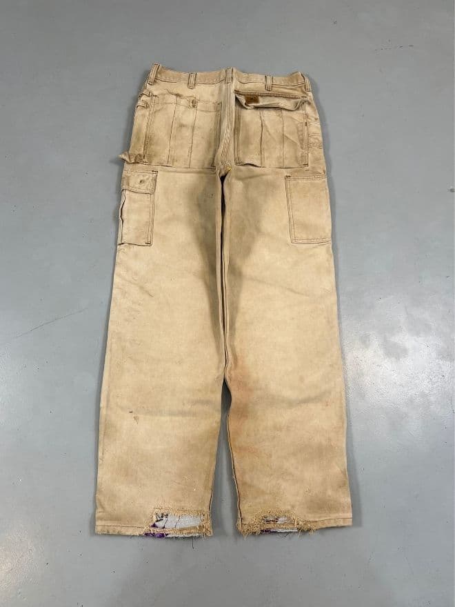 Vintage Carhartt Tan 90s Cargo Pants – Size 32 — image 6 of 13