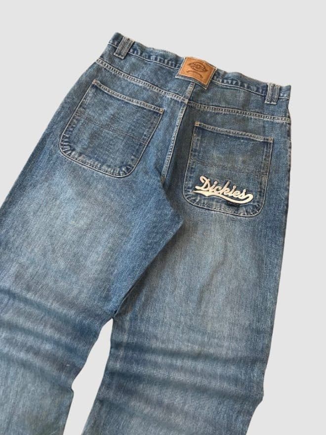 CRAZY VINTAGE DICKIES SPELLOUT BAGGY FIT DENIM — image 5 of 6