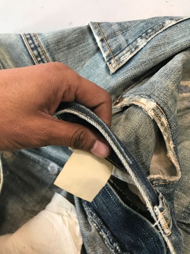 Crazy Vintage Japanese Denim – Big Train Embroidered Jeans (Men’s Size 36) — image 8 of 9