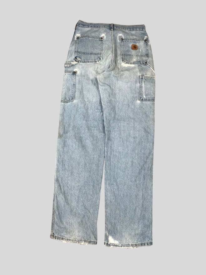 Vintage Carhartt Double Knee Workwear Denim Jeans – Repair Distressed | Men’s US 30 — image 9 of 10