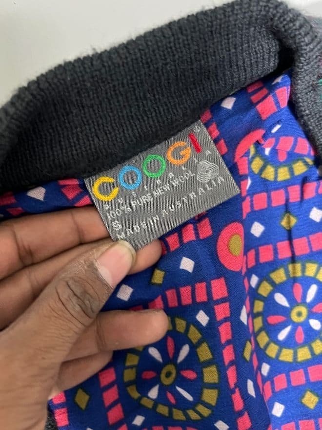 Vintage Coogi 3D Multicolor Knit Cardigan – Size S — image 8 of 8
