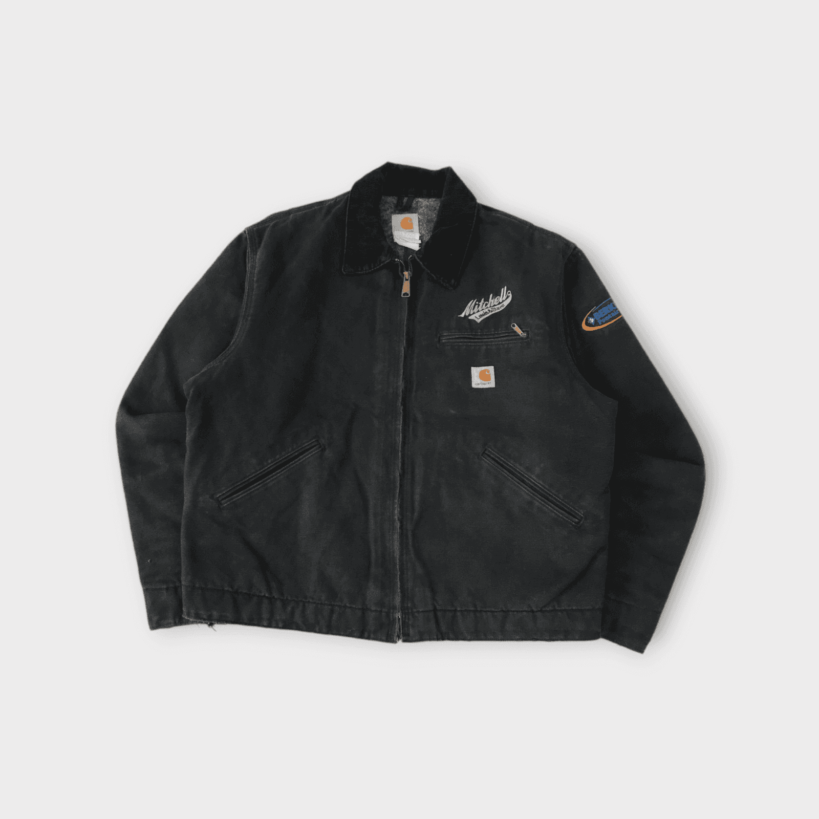 Vintage Carhartt J001 BLK Detroit Qulit Lined Jacket — image 1 of 9
