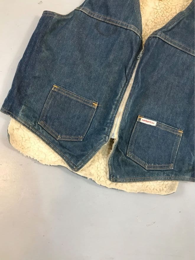 Vintage Carhartt Sherpa Lined Active Vest – Men’s US S / EU 44–46 — image 6 of 6