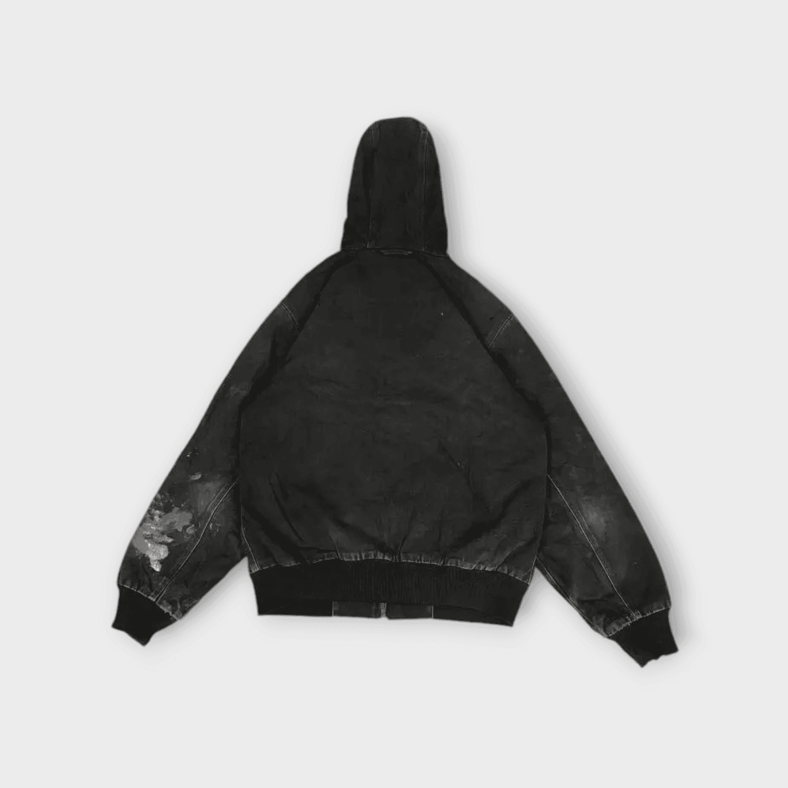 Vintage Carhartt Black Hooded Lined Active Jacket — image 5 of 8