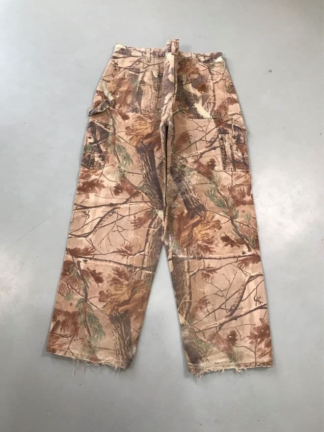 Rare Vintage Carhartt Realtree B235 Carpenter Denim — Size 39 — image 7 of 11