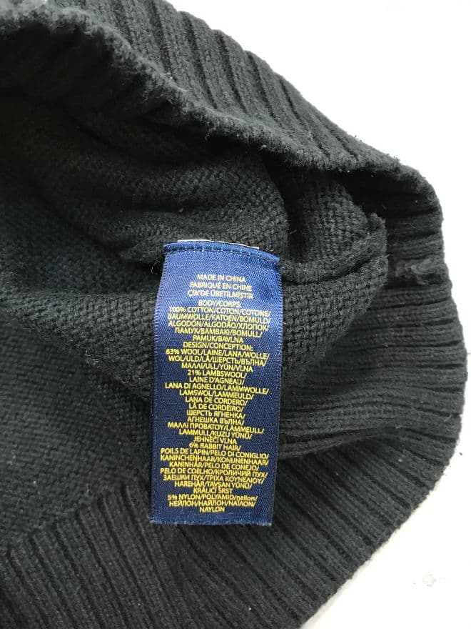 Vintage Polo Ralph Lauren Bear Knit Sweater – Blue | Women’s Small — image 8 of 8