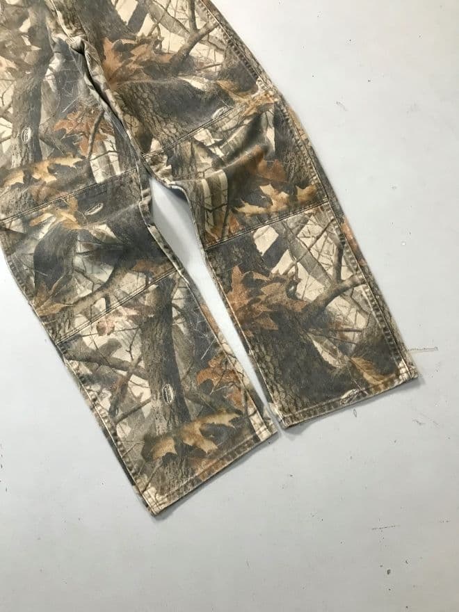Rare Vintage Wrangler Realtree Double Knee Denim – Size 32 – Camo Workwear Jeans — image 5 of 9