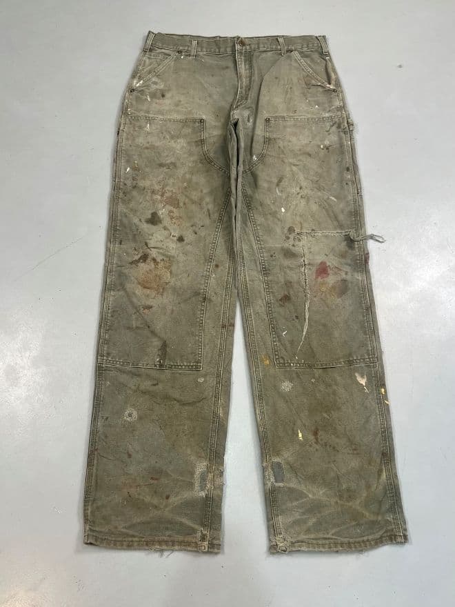 Vintage Carhartt Double Knee Workwear Pants — Size 36 — image 9 of 14