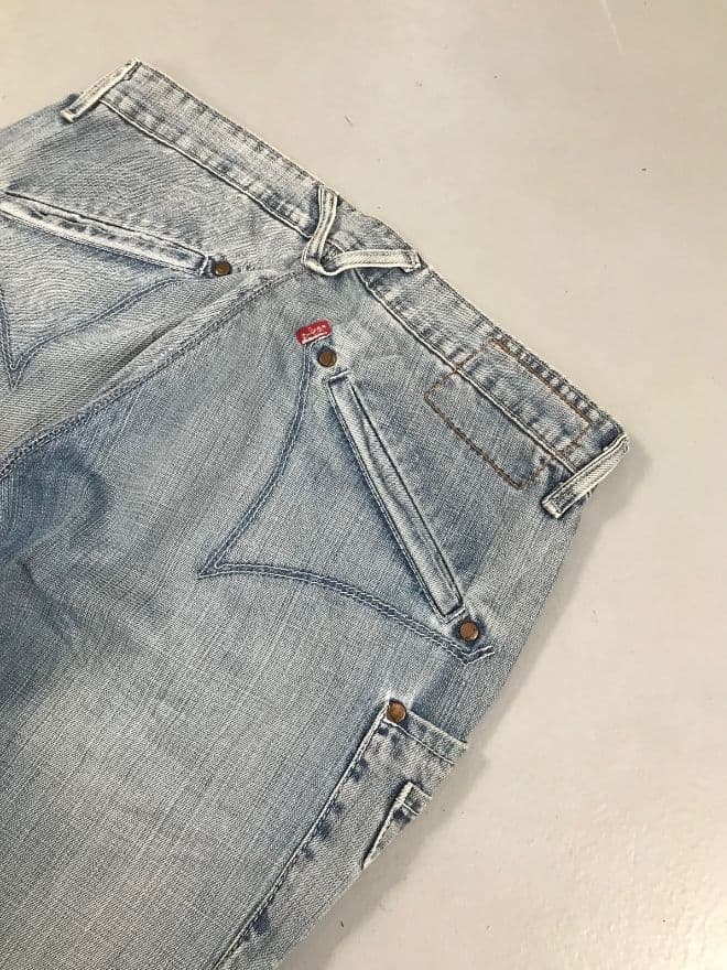 Vintage Levi’s Engineer Jeans — Size 32 | Distressed Avant-Garde Workwear Denim — image 5 of 11