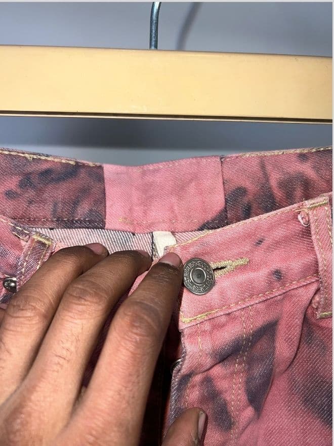 Vintage Levi’s Engineer Jeans – Acid Wash Denim | Size 34 — image 7 of 8