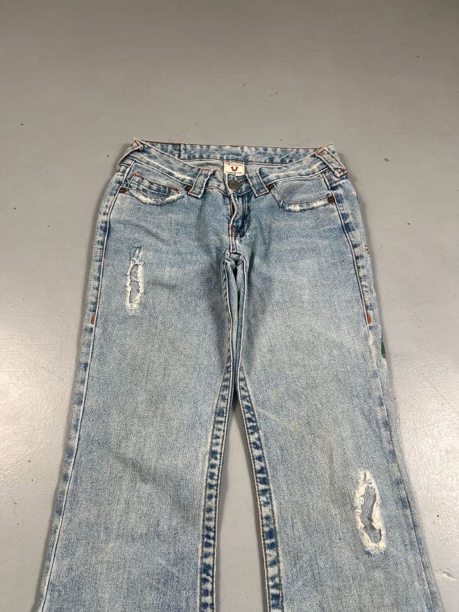 Vintage True Religion Embroidered Denim Jeans – Size 26 — image 11 of 13