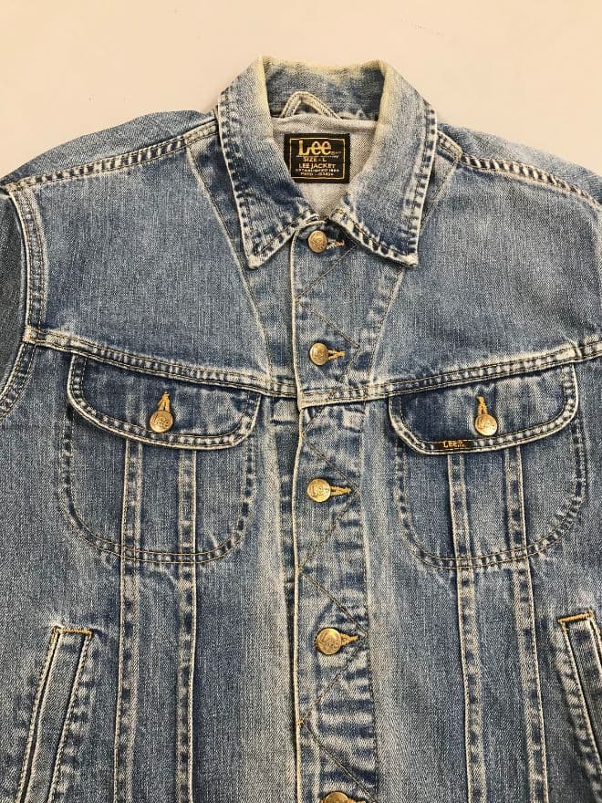 Late 80s Vintage Lee Trucker Denim Jacket (S) — image 9 of 9