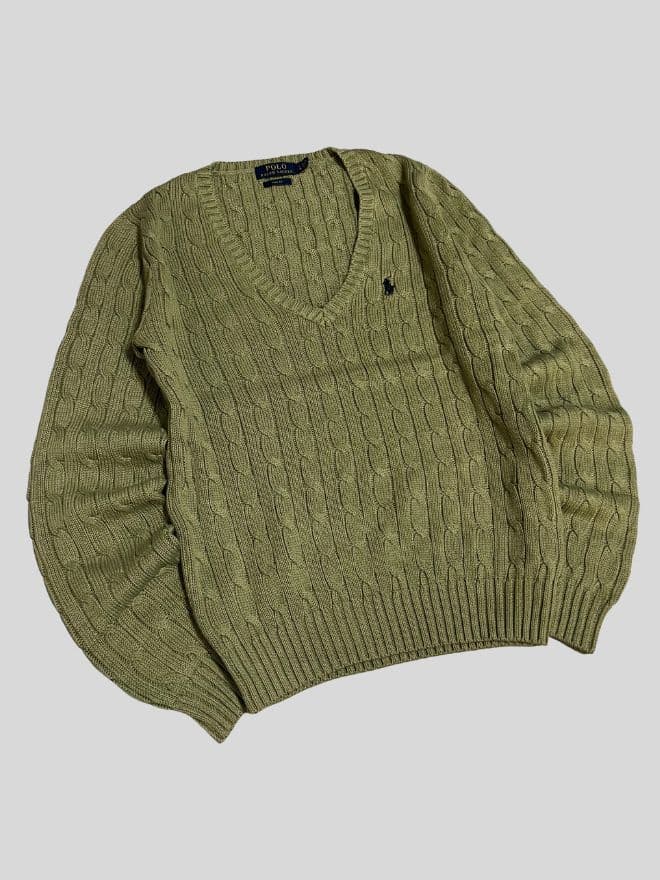 Bundle of vintage Polo Ralph Lauren Polo Bear & Cable Knit Sweaters — image 7 of 13